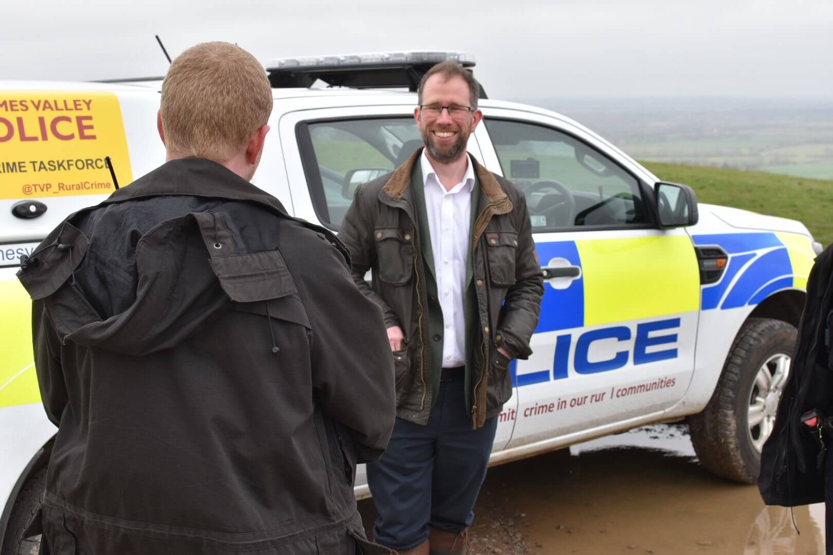 Matthew Barber with Rural Crime Taskforce Officer