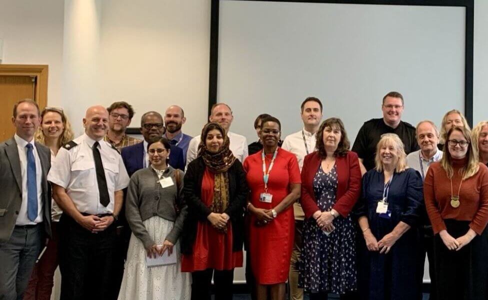 Community Leaders lined up for photo at event (Matthew Barber, PCC, on the left of photo)